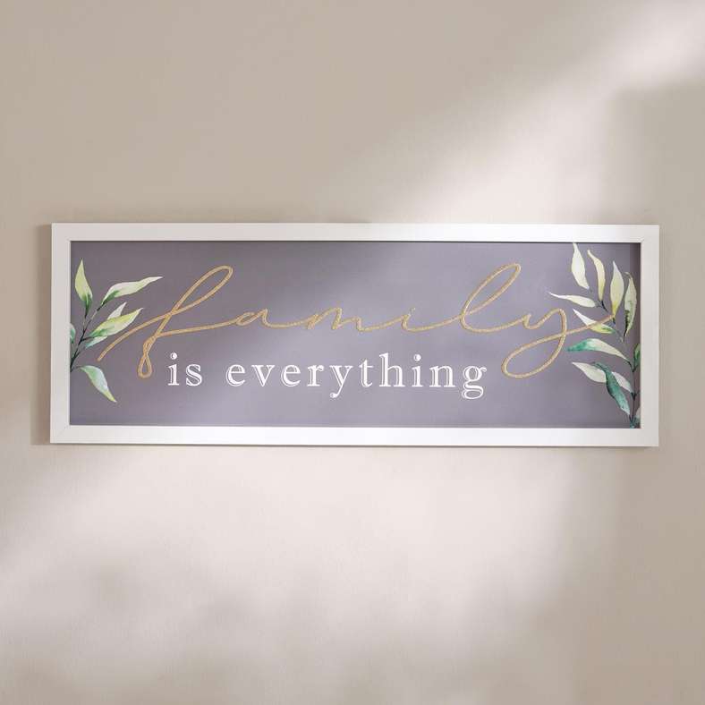 Pan Home Family Wall Art 62.8x23.2cm - White - 191AIC9903949 - Image 3