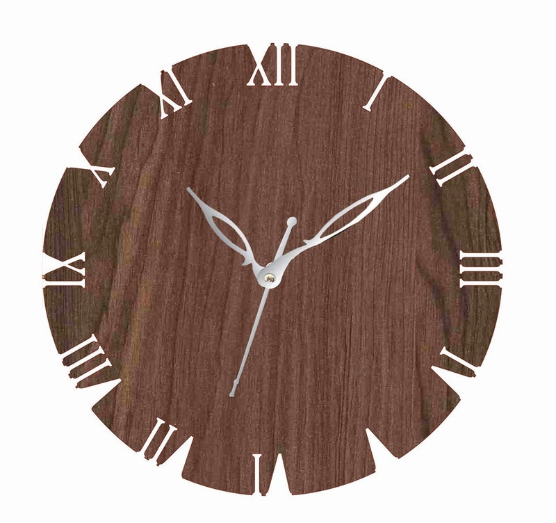 ADK Printed Designer Latest Wooden Digital Wall Clock Without Glass for HomeLiving RoomBedroomKitchen and Office Multicolor2 43 - Image 1