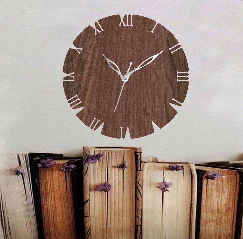 ADK Printed Designer Latest Wooden Digital Wall Clock Without Glass for HomeLiving RoomBedroomKitchen and Office Multicolor2 43 - Image 4