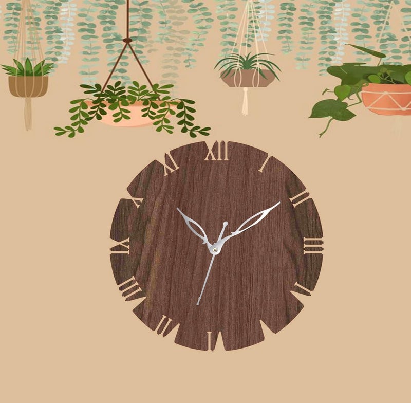ADK Printed Designer Latest Wooden Digital Wall Clock Without Glass for HomeLiving RoomBedroomKitchen and Office Multicolor2 43 - Image 5