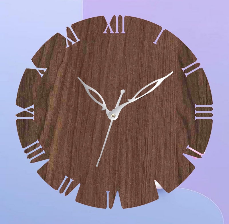 ADK Printed Designer Latest Wooden Digital Wall Clock Without Glass for HomeLiving RoomBedroomKitchen and Office Multicolor2 43 - Image 3