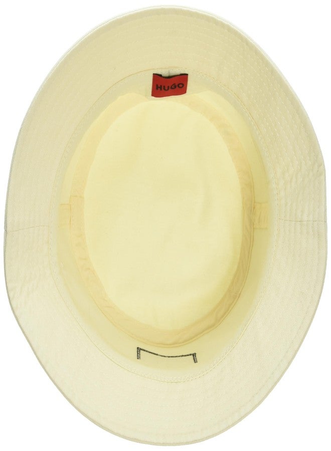 HUGO Square Logo Cotton Bucket Hat - Image 3