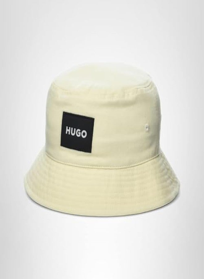 HUGO Square Logo Cotton Bucket Hat - Image 4