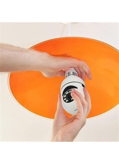 BYR Zhd Wifi 360 Panoramic Bulb Camera Night Vision Audio Smart Motion Sensor [ tek]  - Image 3
