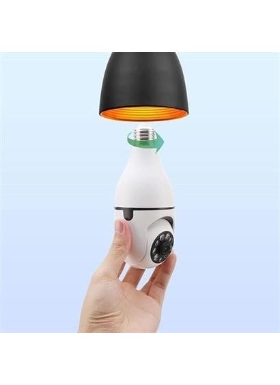 BYR Zhd Wifi 360 Panoramic Bulb Camera Night Vision Audio Smart Motion Sensor [ tek]  - Image 5