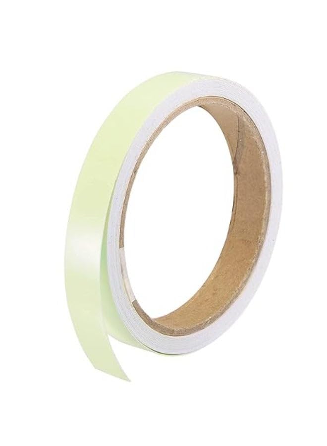 Glow in the Dark Stairway Light Tape, Waterproof Safety Warning Sticker for Stage Supplies, Home and Outdoor Decor, 5m x 1cm, 1 Roll, Light Green, Bright Adhesive, Long Lasting