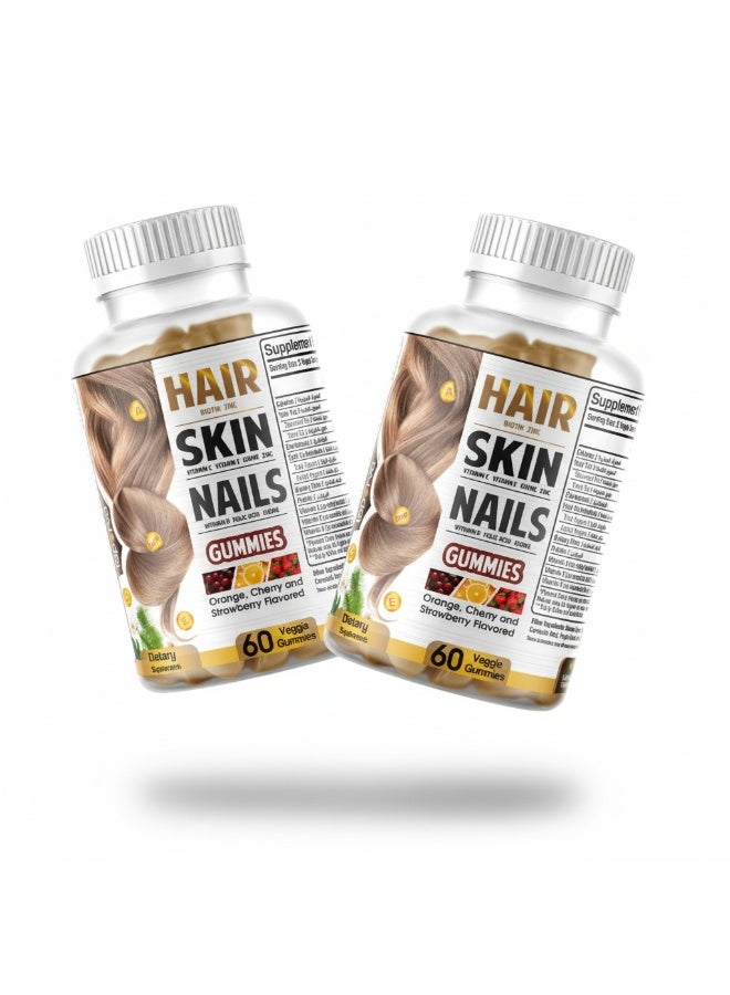 Laperva Hair, Skin, Nails - Beauty Gummies - 60 Gummies, Pack of 2 - Image 1