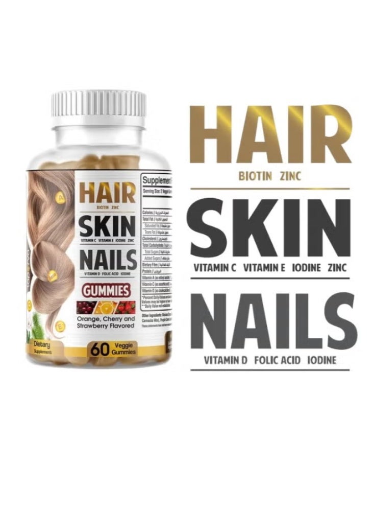 Laperva Hair, Skin, Nails - Beauty Gummies - 60 Gummies, Pack of 2 - Image 4