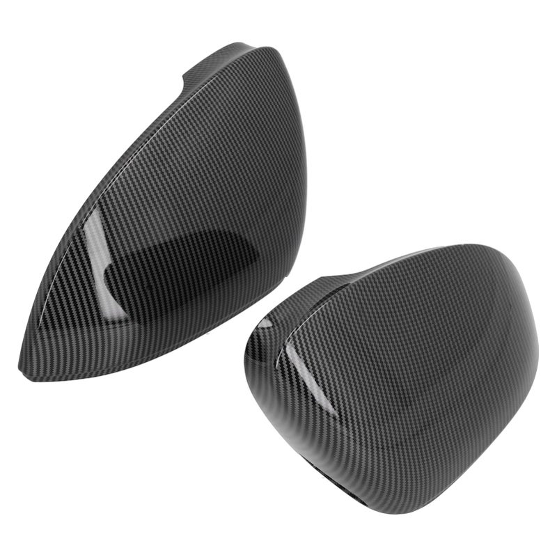 2PCS Side View Mirror Cover Left Right Carbon Fiber Look Replacement for MK8 Standard 2021+(With Lane Assist ) - Image 3