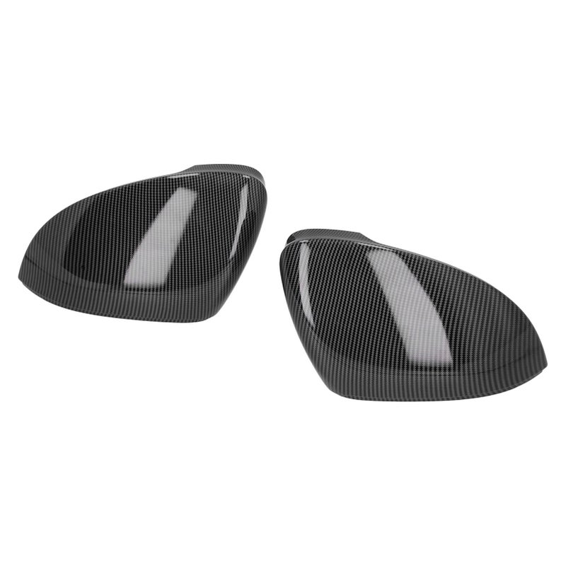 2PCS Side View Mirror Cover Left Right Carbon Fiber Look Replacement for MK8 Standard 2021+(With Lane Assist ) - Image 4