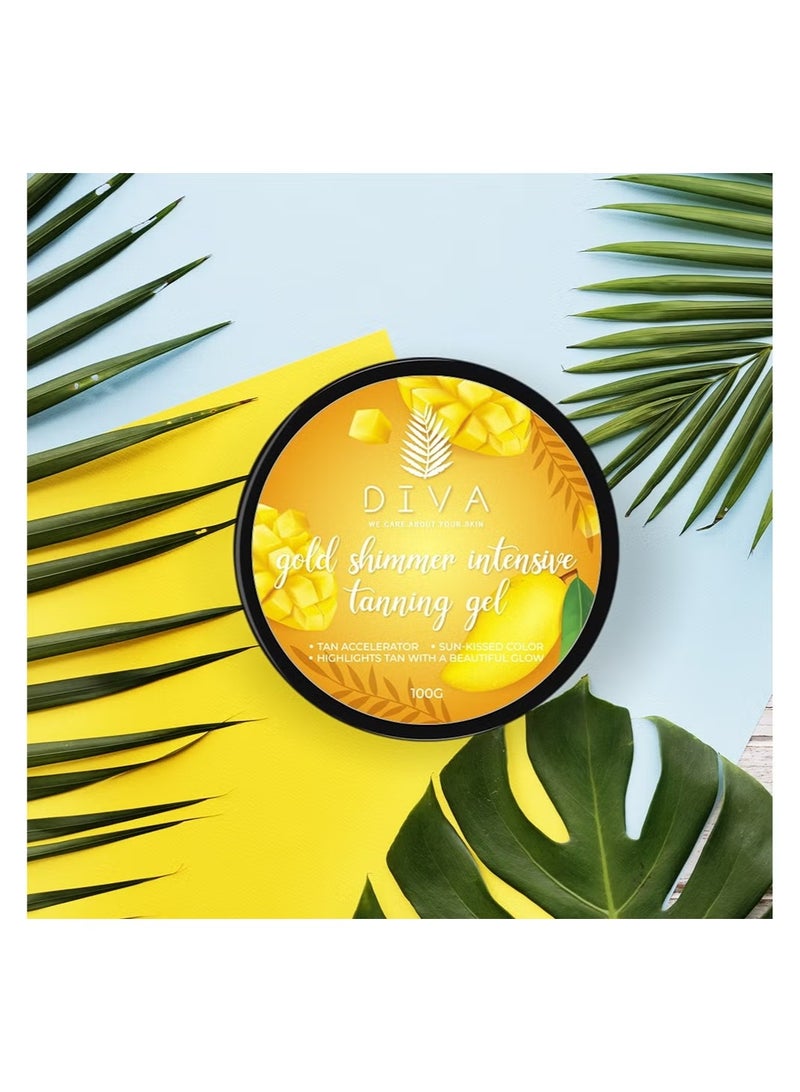 ديفا جل تسمير مكثف لامع ذهبي مانجو 100جم - Image 3