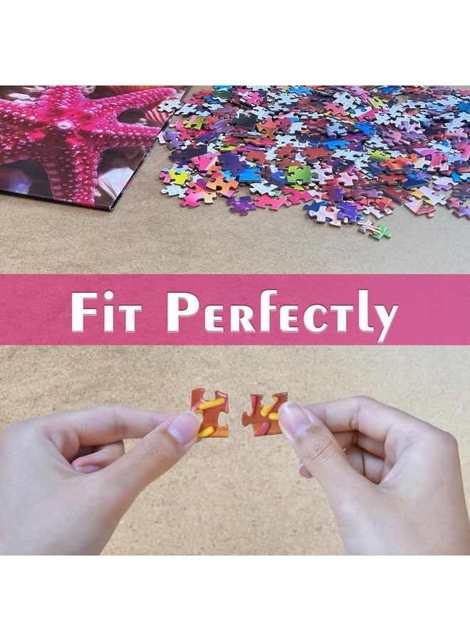 هوادا توي أحجية الصور المقطوعة للبالغين 1000 قطعة، تتشابك أصداف الشاطئ بشكل مثالي على الظهر بدون غبار، لعبة هدية لحفلات أعياد الميلاد للرجال والنساء وكبار السن (27.5 بوصة × 19.6 بوصة)، ملصق 1:1 - Image 2