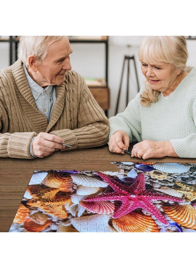 هوادا توي أحجية الصور المقطوعة للبالغين 1000 قطعة، تتشابك أصداف الشاطئ بشكل مثالي على الظهر بدون غبار، لعبة هدية لحفلات أعياد الميلاد للرجال والنساء وكبار السن (27.5 بوصة × 19.6 بوصة)، ملصق 1:1 - Image 5