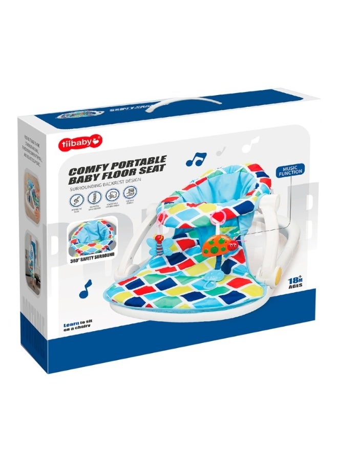 Tiibaby كرسي أرضي للأطفال Tiibaby 68177 مع جرس موسيقي - Image 2