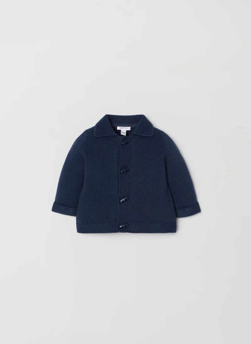 Ovs Ovs Cotton Cardigan With Toggles