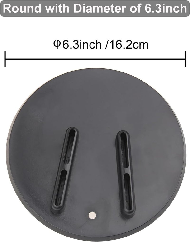 SUNPIE Motorcycle Kickstand Pad - Universal Motor Bike Kickstand Plate for Harley All Motorcycles - Rugged Kick Stand Plates Floor Protector Prevents Sinking on Grass, Dirt & Hot Pavement, Black - Image 2