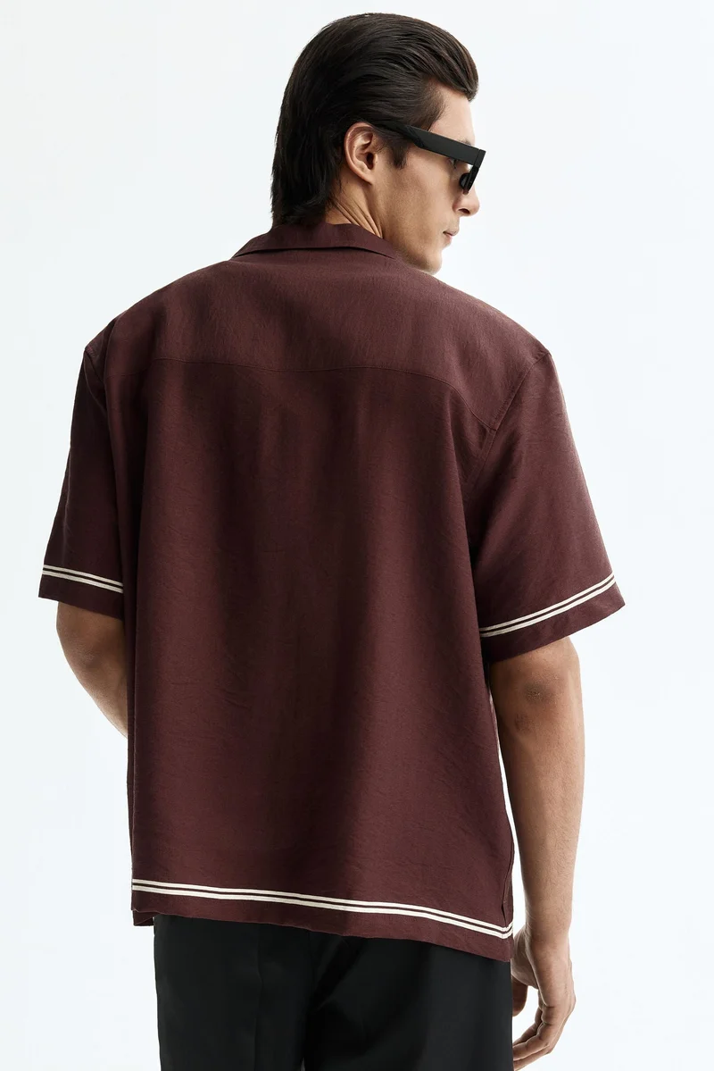 H&M  Relaxed Fit Printed resort shirt for Men | Best Price UAE