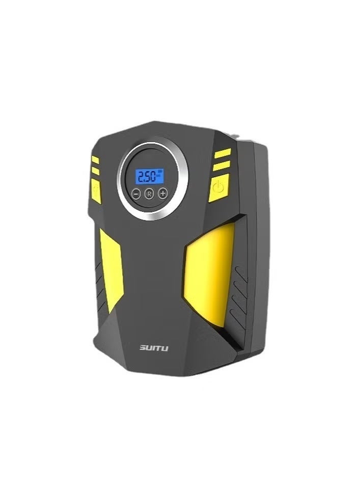 SUITU Digital Car Tyre Inflator Air Compressor with Auto Stop and LED Light 12V Fast Portable Air Pump for Car Bicycle Motorcycle Ball Air Mattress - Image 1