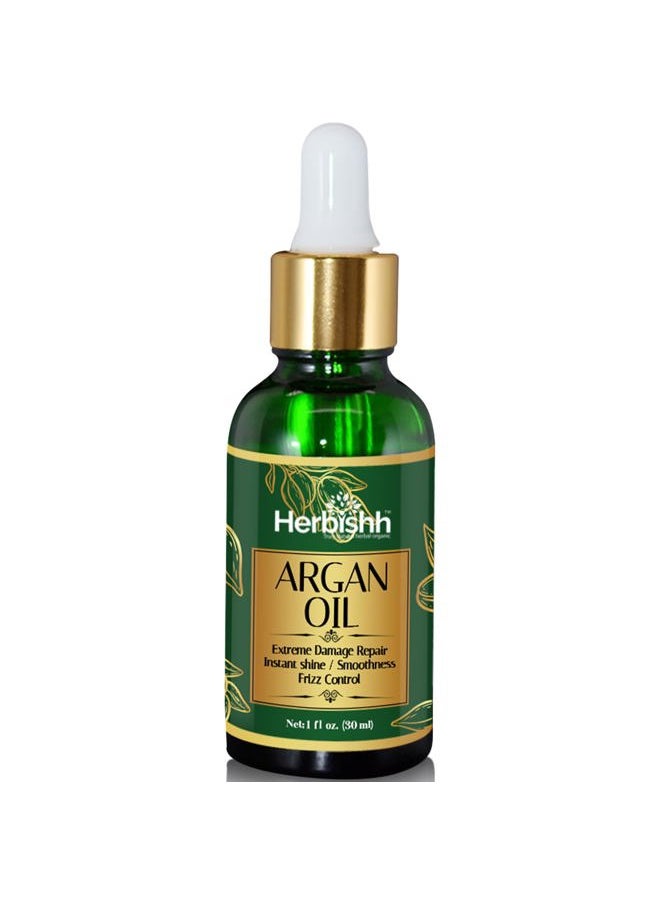 Herbishh - Argan Oil Deep Condition Treatment for Hair Frizz Control & Damage Repair 30ml - Image 1