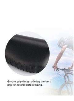 Excefore Bike Handlebar Grip, Leather Bicycle Grips, Lock-on Bike Handlebar Grips, Non-Slip-PU Bicycle Handle  - Image 3