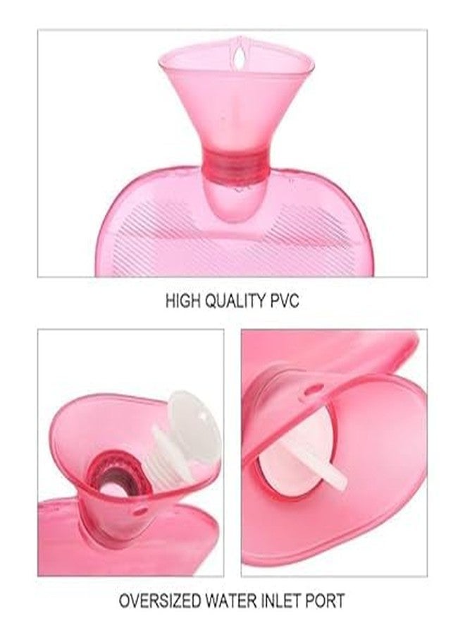HEADLY Dr. Friend Transparent Leak-Proof Hot Water PVC Bag for Pain Relief Therapy Non-Electric Water Bag for Back Pain, Joint Pain, Abdominal Pain, Period Cramps (Pink) - Image 4