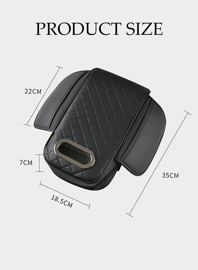 DUNISO Multifunctional Car Armrest Cover Cushion 2in1 Car Tissue Box Auto Center Console Armrest Pillow Car Armrest Comfortable Pads Soft Arm Rest Protector Cover for Most Vehicles, SUVs, Trucks, Cars - Image 4