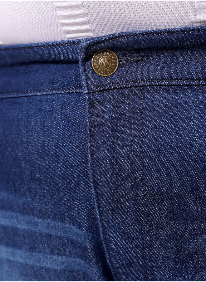 HARDSODA - Men Plus Size Vintage Straight Fit Solid Mid-Rise Stretchable Jeans - Image 1