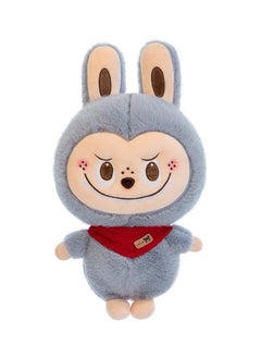New Rab blue scarf plush toy doll throw pillow cute POP MART doll machine doll friend gift (35cm)