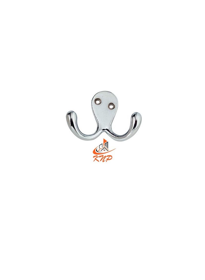 KNP Double Coat Hook - Chrome - Image 2
