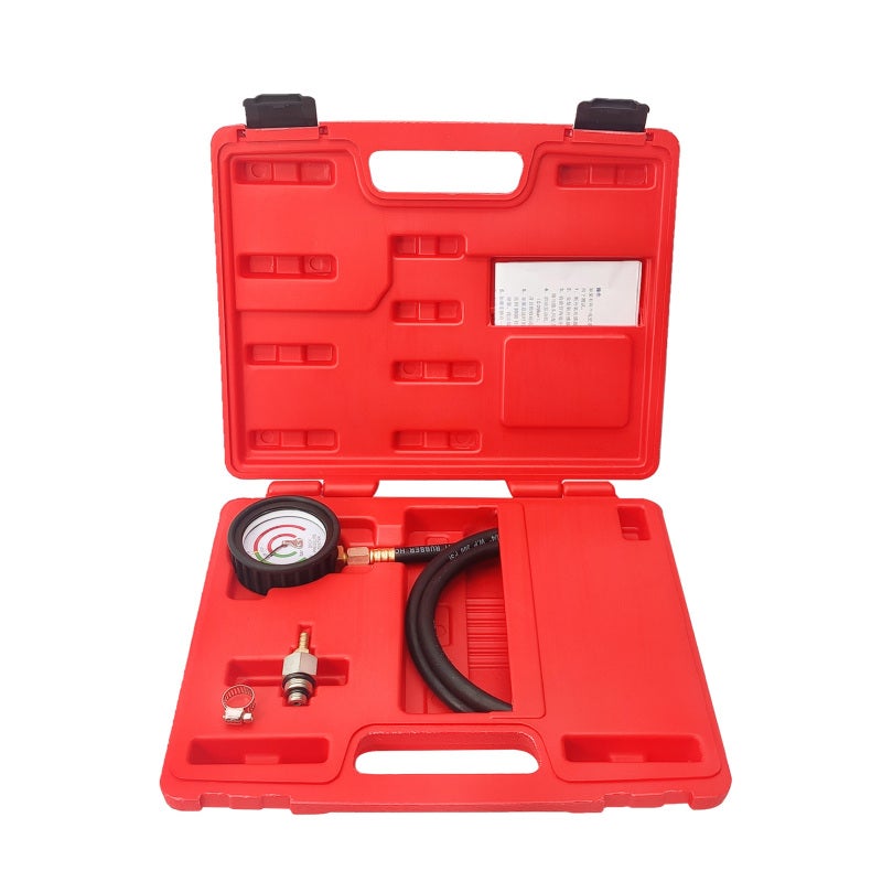 Exhaust Tester: 6in Rubber Hose, PSA & Bar Pressure Display - Driver Seat Testing Pressure Gauge With Storage Case for Automotive Mechanics - Image 1
