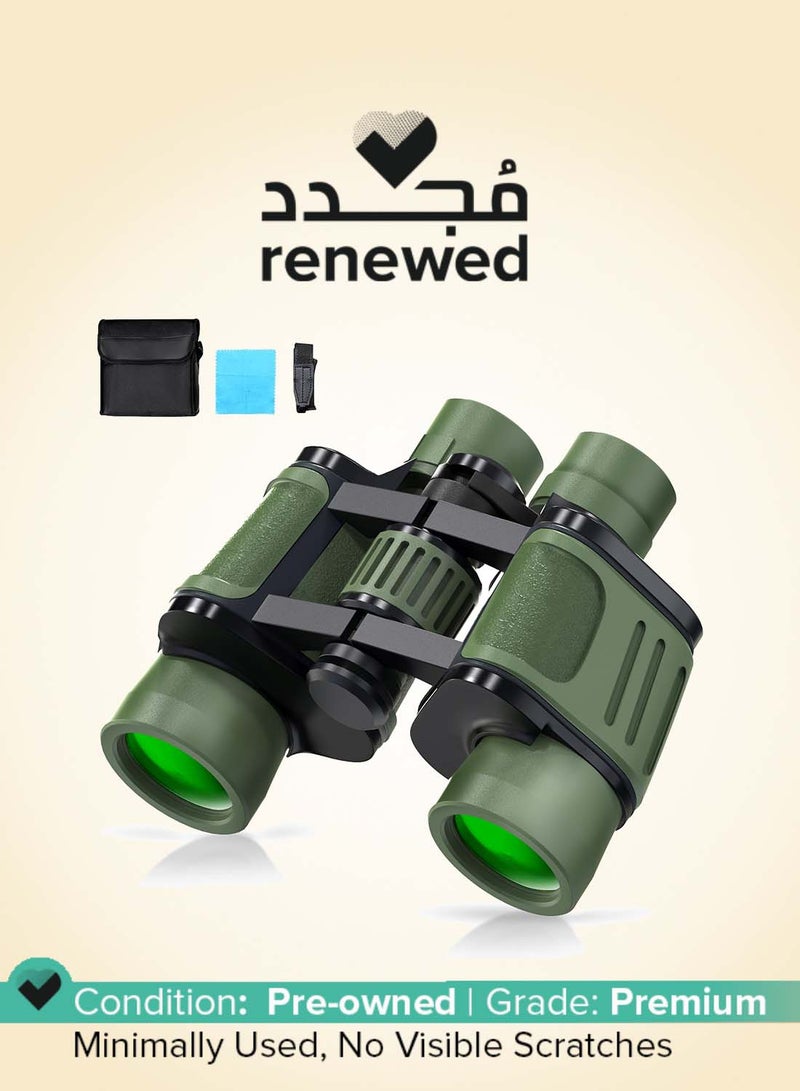 Sounce Renewed - 8x40 Binoculars for Long Distance | Professional HD Binocular for Adults | BAK4 Porro Prism FMC Optics | Bird Watching Wildlife Trekking Safari | Wide Angle Durbin with Pouch (Green) - Image 1