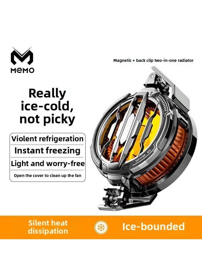 Mimo CX07 Icing Mobile Phone Radiator Semiconductor Refrigeration Mute Magnetic Backclip Universal With Three-gear Digital Display-Color:X20 (electroplated Black) - Image 2