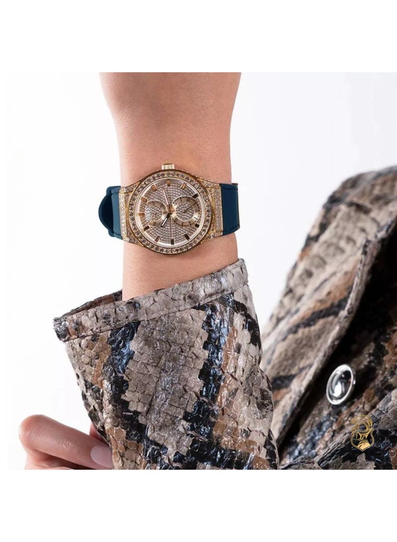 GUESS Women's Multi-function Blue Strap Princess Watch - GW0439L4 - Image 5