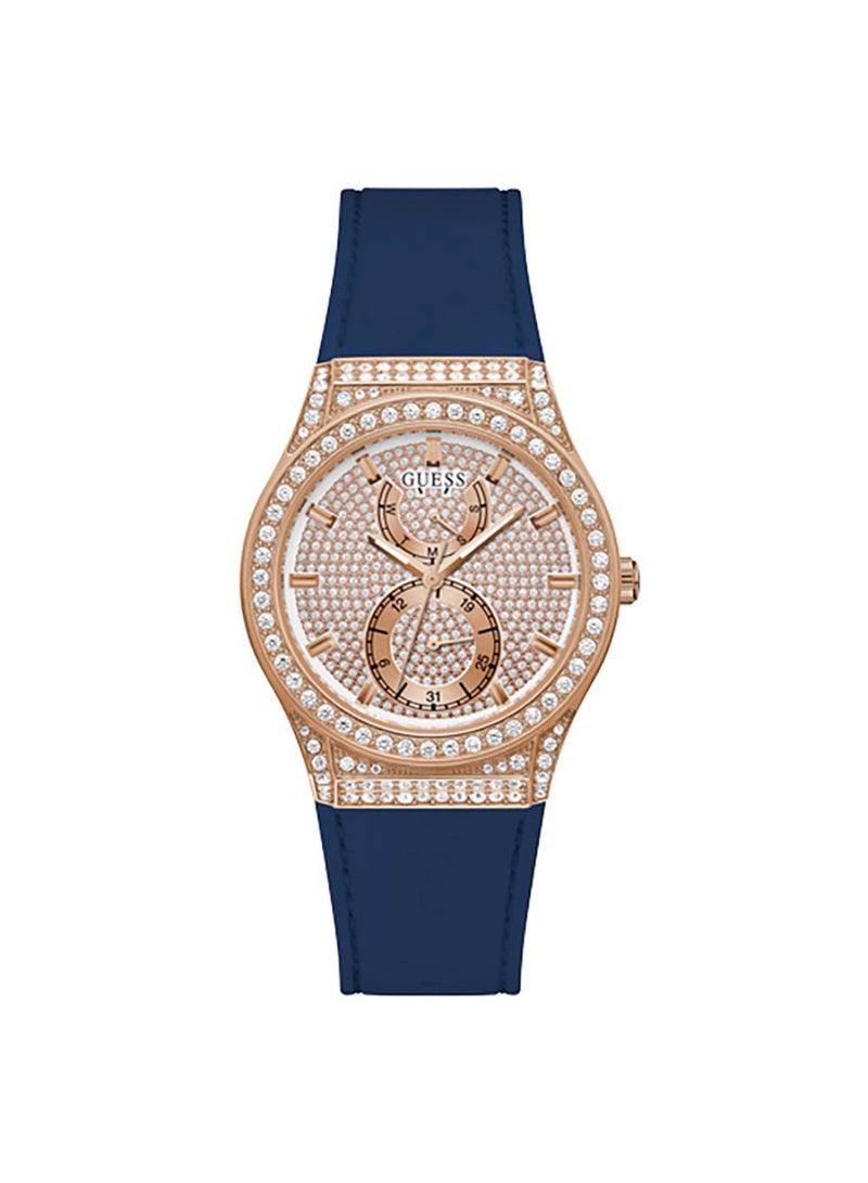 GUESS Women's Multi-function Blue Strap Princess Watch - GW0439L4 - Image 1