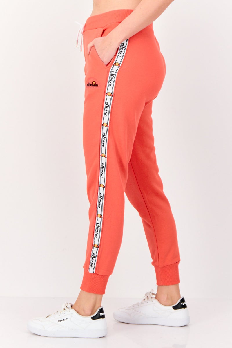 Ellesse Women Sportswear Fit Embroidered Logo Outdoor Sweatpants, Red - Image 4