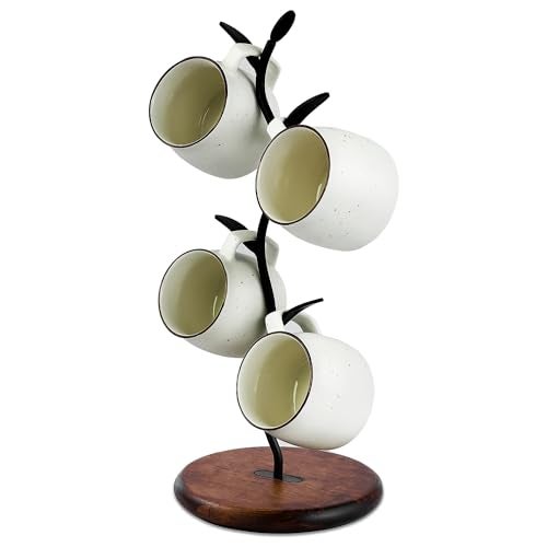 Bellglee Coffee Mug Tree, Mug Holder for Countertop, Cups Storage Rack, Mugs Stand for Coffee Bar Decor & Home Kitchen Organizer - Image 1