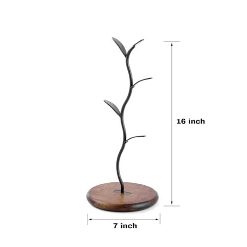 Bellglee Coffee Mug Tree, Mug Holder for Countertop, Cups Storage Rack, Mugs Stand for Coffee Bar Decor & Home Kitchen Organizer - Image 4