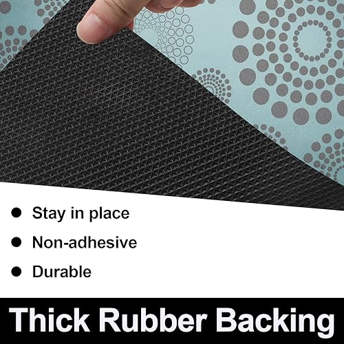AiBOB Waterproof Under Sink Mat, Absorbent Quick Dry Sink Liners Protect Cabinets, Durable Shelf Liners, Slip Resistant and Non-Adhesive, 24X36, Blue/Grey - Image 3