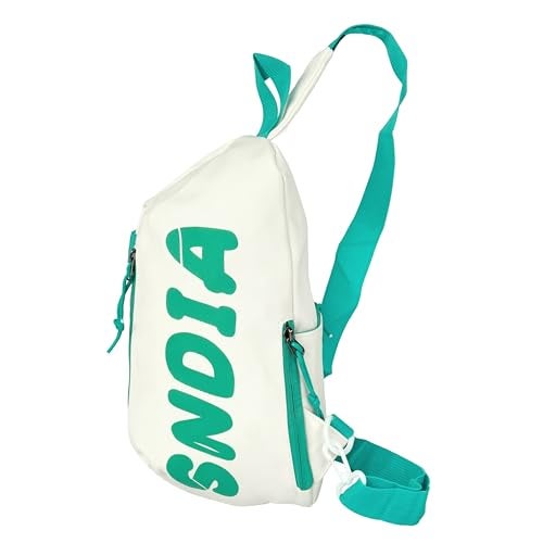 SNDIA Sling Bag for Men Stylish Crossbody Backpack for Men & Women, Messenger Bags, Casual Shoulder Bag, Chest Bag (White, 31x15x18cm) - Image 1