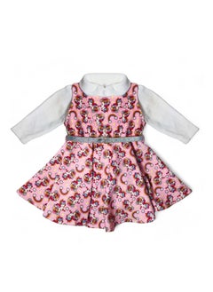 BabyShoora Girls set dress + undershirt + belt  - Image 1