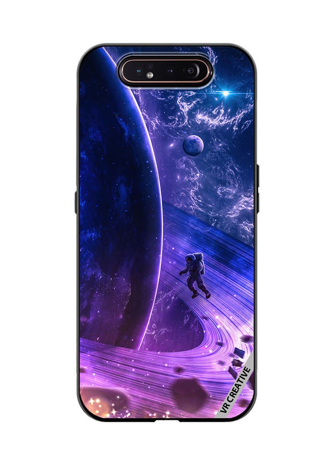 Protective Case Cover For Samsung Galaxy A80 Galaxy Space Digital Design Multicolour