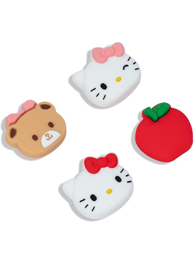 Cute Silicone Joystick Thumb Grip Caps Game Console Cover Compatible With Switch/Oled/Switch Lite 4Pcs Hello Cat  - Image 1