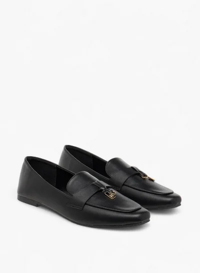 Flora Bella By Shoexpress Metal Accent Slip-On Loafers