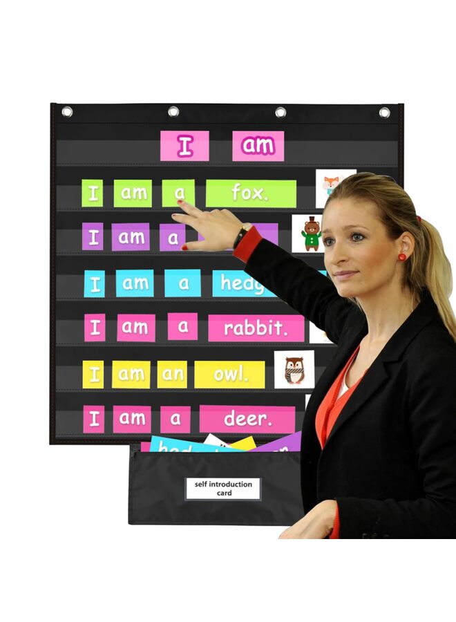 مخطط جيب قياسي لمستلزمات التدريس في الفصول الدراسية أو التعليم المنزلي (مخطط جيب) (اللون: أسود) - Image 1