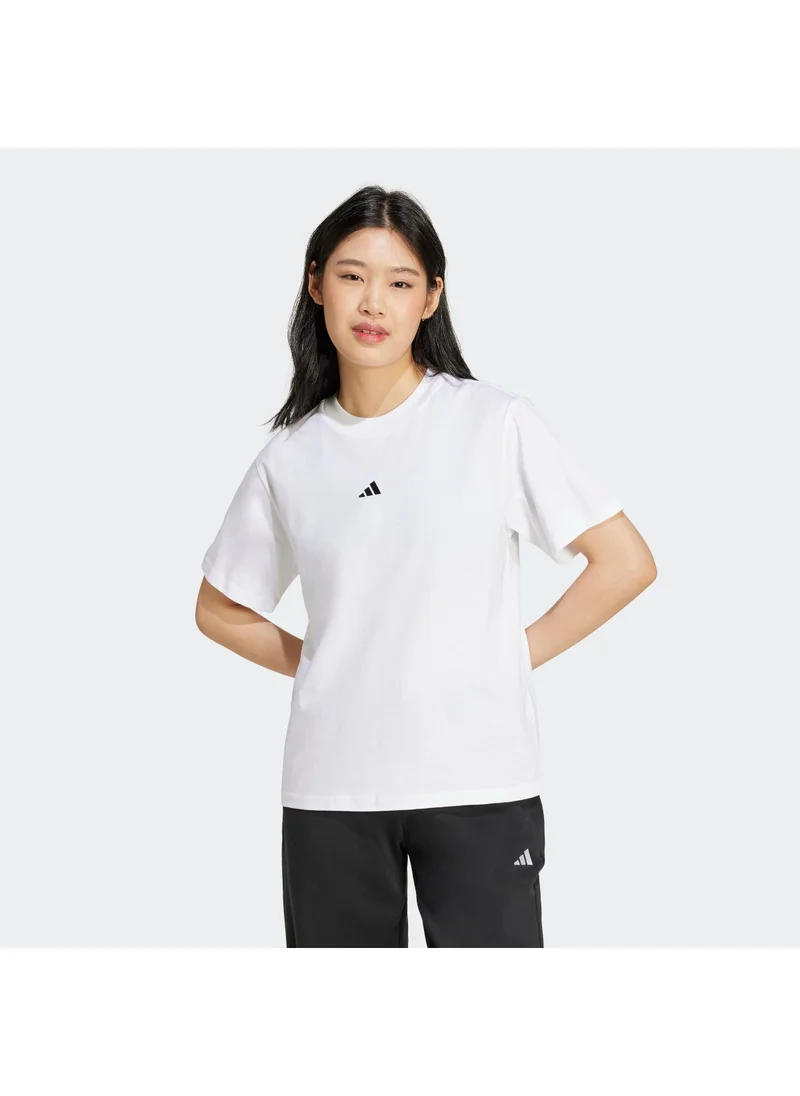 Adidas Essentials Small Logo Cotton T-Shirt