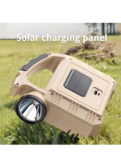 LEVGRY LEVGRY Solar Working Light Rechargeable Multifunctional LED Camping Lantern Portable Outdoor USBSolar Charging Bluetooth Speaker Emergency Flashlight for Repairing Hiking Fishing  - Image 2