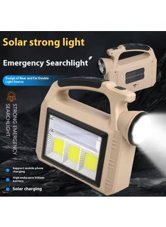 LEVGRY LEVGRY Solar Working Light Rechargeable Multifunctional LED Camping Lantern Portable Outdoor USBSolar Charging Bluetooth Speaker Emergency Flashlight for Repairing Hiking Fishing  - Image 5