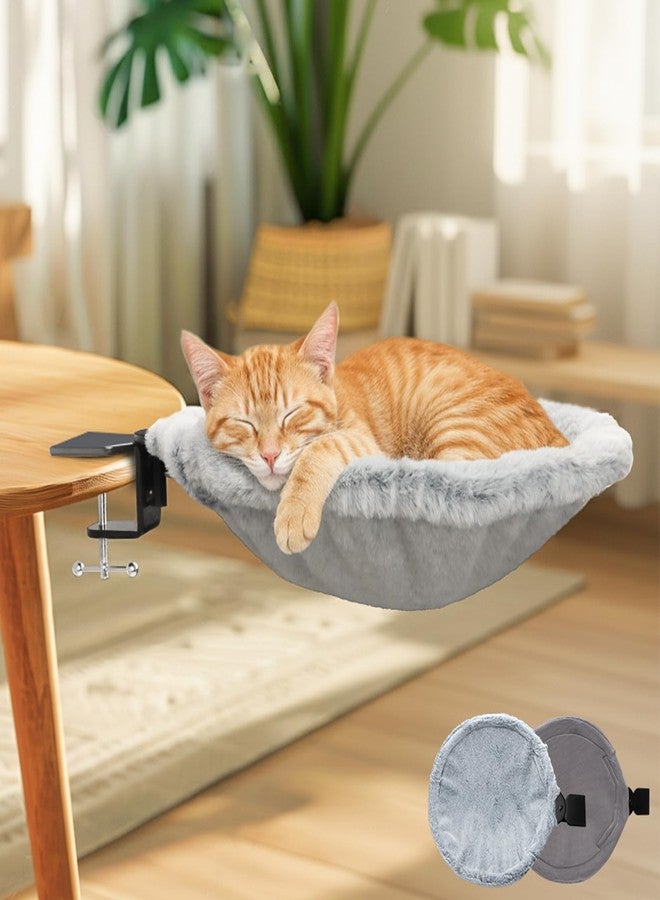 Yonderfume Cat Desk Bed with Replacement Cover, Cat Hammock Desks Cats Nest Furniture, Removable Washable Cats Sleeping Bed for Office Desks and Game Table, Supports Up to 45 lbs - Image 3