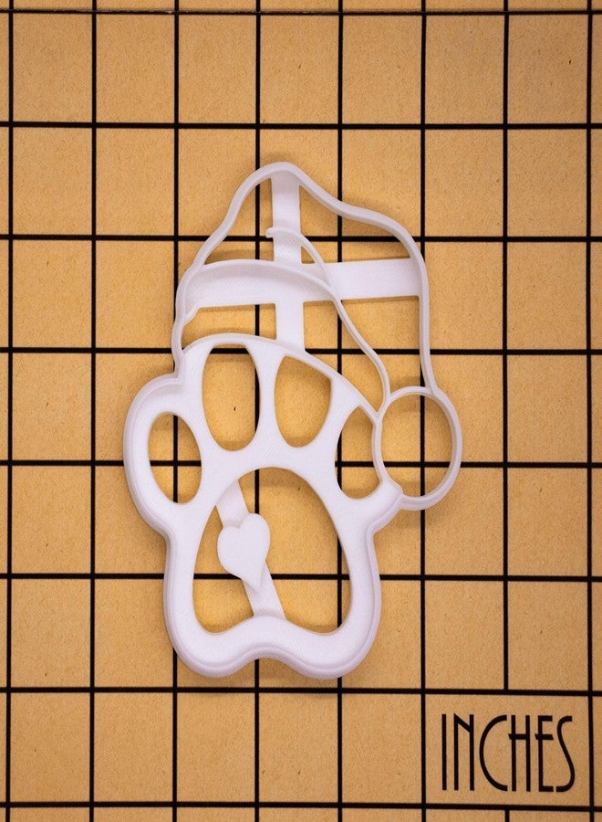 BAKERLOGY Large Santa Paw Cookie Cutter - Bake Dog Paw Print Christmas Cookies, Detailed Biscuit Cutter Design for Baking and Crafts, ideal on fondant, dough, clay - Image 4