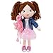 June Garden 15 Playmate Buddies Plush Doll Mia with Her Stuffed Animal Companion Flamingo Rosie for Kids 1 Year and Up - Image 3